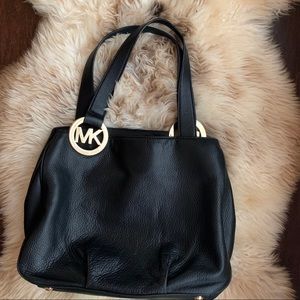 Michael Kors Black Soft Leather Purse